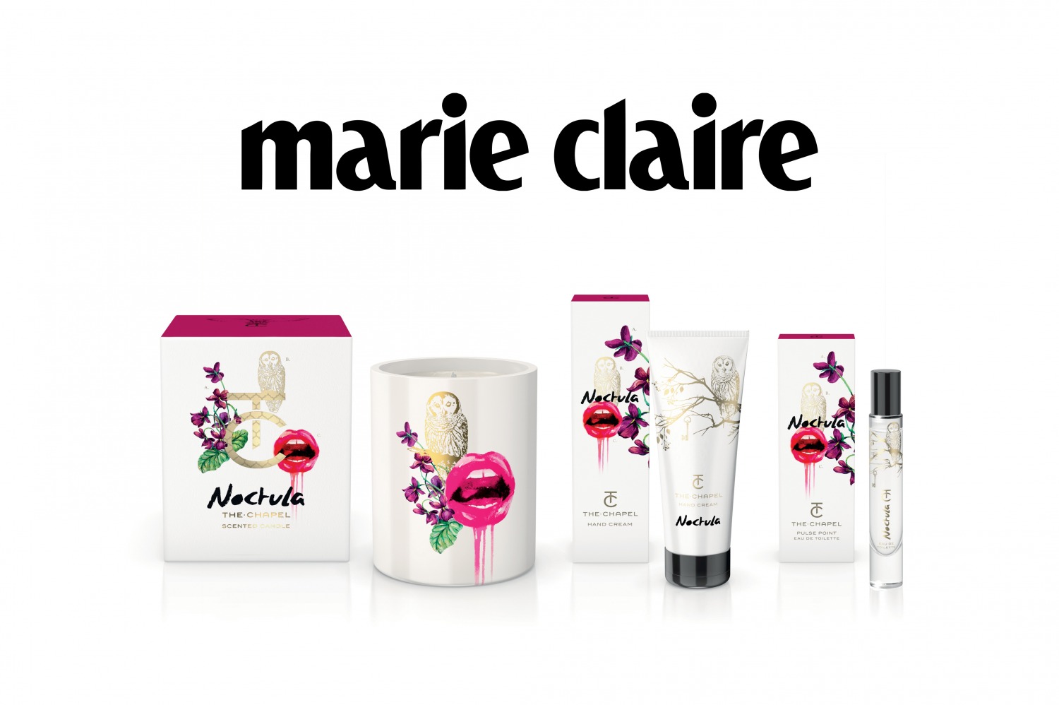 Marie Claire Feature The Chapel Fragrance Collection, again!
