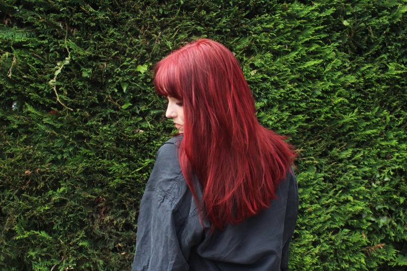 An example of beautiful, cherry red hair by Gary Russell